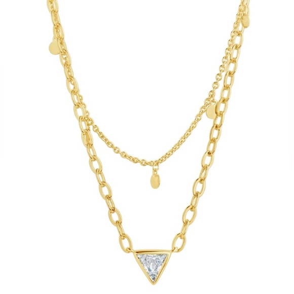 Sterling Forever 14K Gold Plated Bellamy Multistrand Necklace - Picture 8 of 11